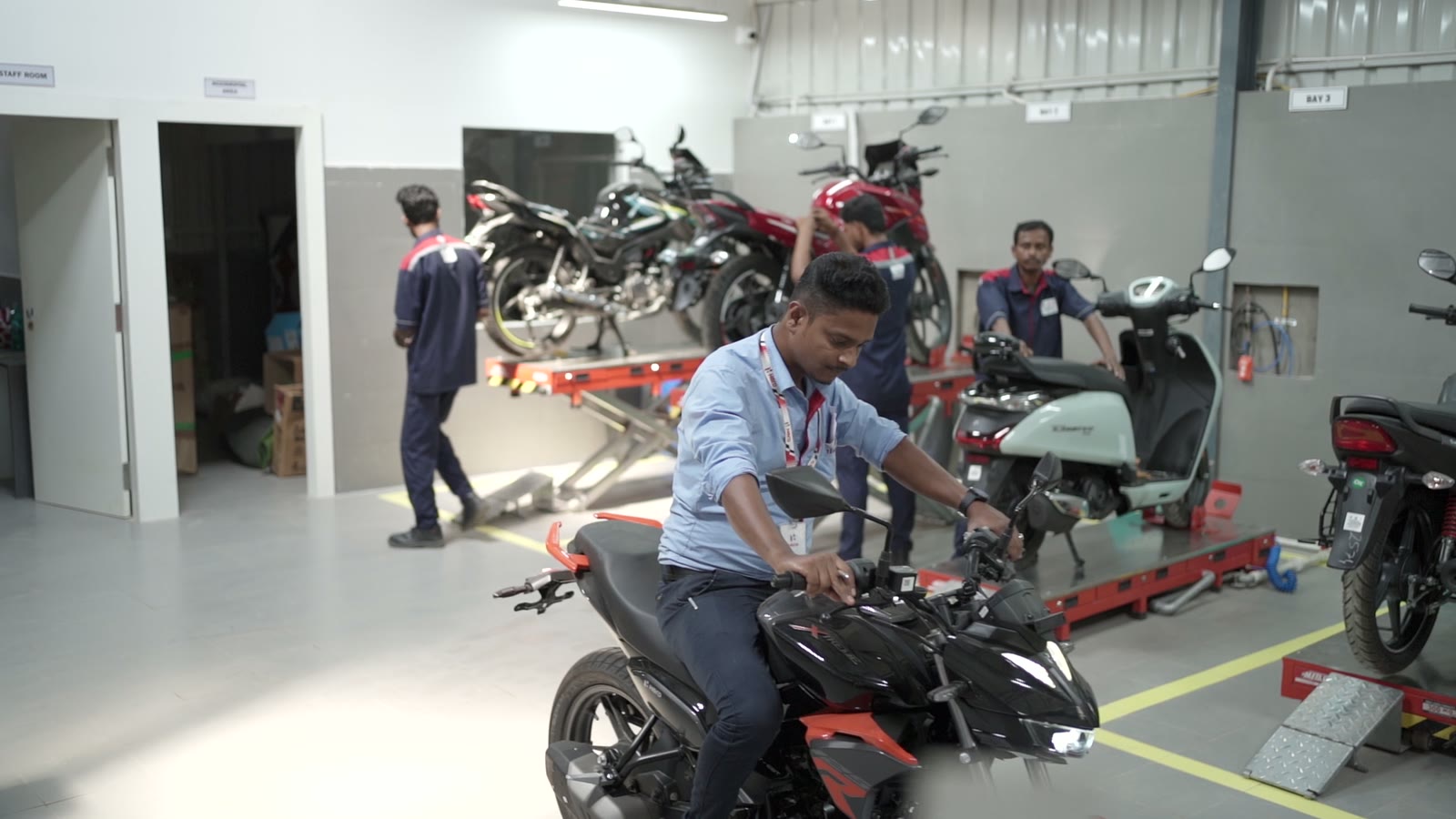Inside our service centre